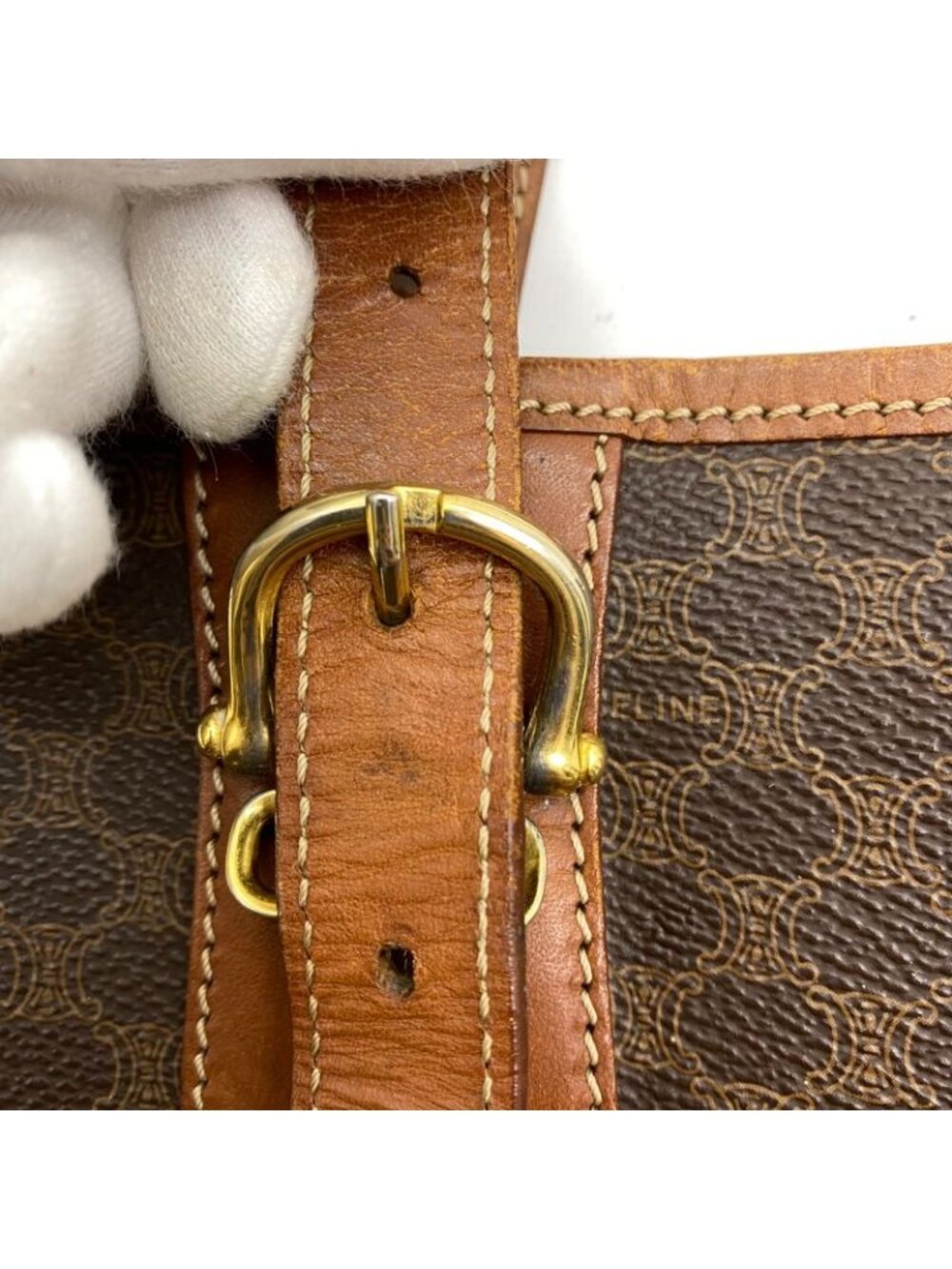 Celine Tote Macadam Brown Bucket - Picture 12 of 16